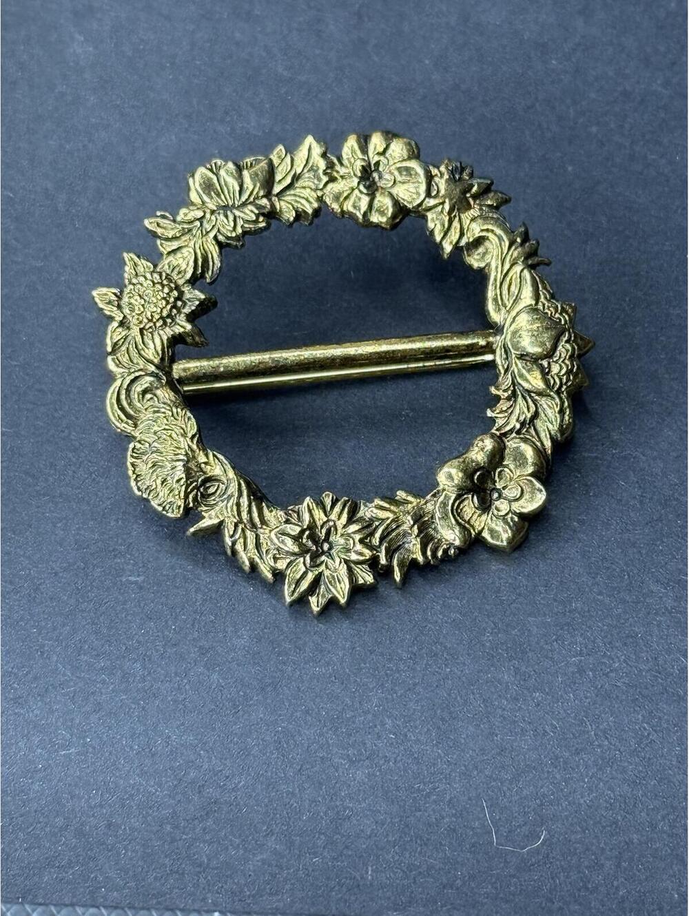 MFA Vintage Floral Wreath Brooch